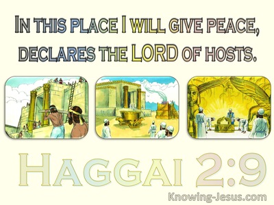 Haggai 2:9 The Glory Of The Latter Temple (yellow)